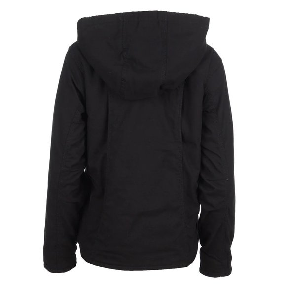 Eddie Bauer Womens Black Hooded Bomber Jacket/NWT/Size L - Picture 3 of 9